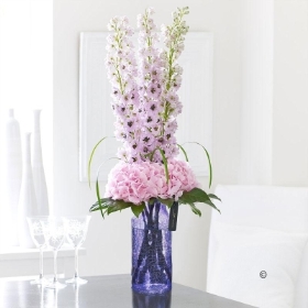 Luxury Hydrangea and  Delphinium Vase