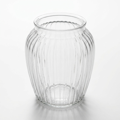 The Flower Corner Ribbed Vase