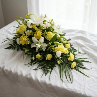 Yellow and White Spray