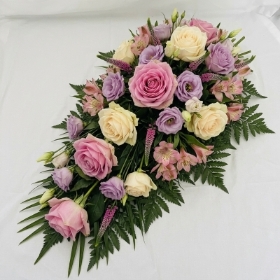 Pink, Mauve & Cream Funeral Spray