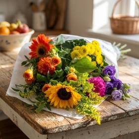 The Flower Corner Bright Shop Wrap