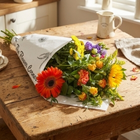 The Flower Corner Bright Shop Wrap