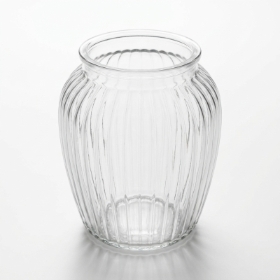 The Flower Corner Ribbed Vase