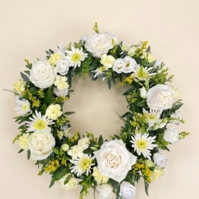 White and Yellow Wreath